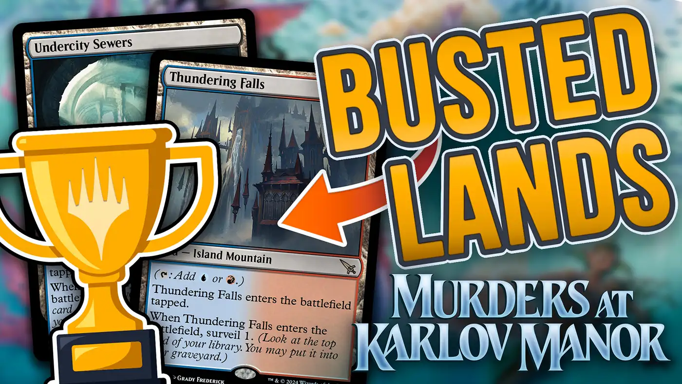 Undercity Sewers and Thundering Falls from Murders at Karlov Manor in The EPIC Storm for a 5-0 Trophy