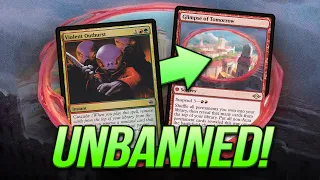Thumbnail for A WILD COMBO RETURNS! Violent Outburst UNBAN for Glimpse of Tomorrow — Modern | Magic: The Gathering
